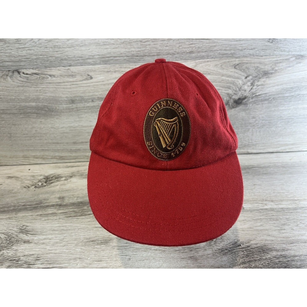Guinness Clothing Hat Cap Red Baseball Strapback Adjustable Alcohol Beer NWT